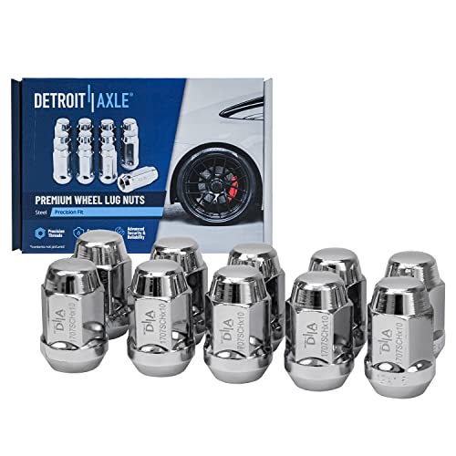 Image of Detroit Axle - 4WD Front Upper Control Arms Ball Joints Tie Rods + Wheel Lug Nuts Replacement for Chevy Blazer S10 Bravada Sonoma Jimmy - 24pc Set