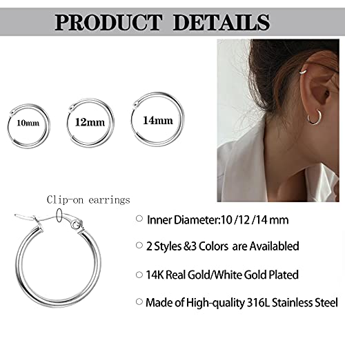 Senteria 6 Paia Orecchini a Cerchio Piccoli da