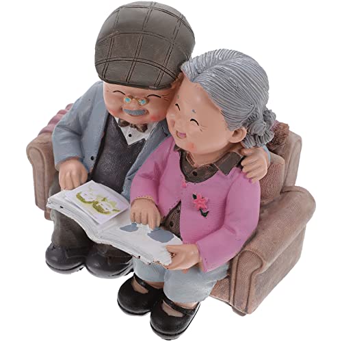 Homoyoyo Figurine di Coppia di Anziani Amorevoli