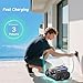 (2025 New) Cordless Robotic Pool Cleaner, Robotic Pool Vacuum for Inground Pools, Floor, Wall, Waterline and Drain Cleaning, 180 min Battery Life for Pool Up to 2150 Sq.ft