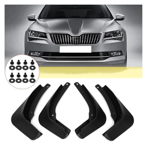 Guardabarros coche para Skoda Superb 3 que evitan salpicaduras y protegen la pintura lateral 2