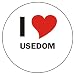 Produktbild I Love USEDOM Laptopaufkleber Laptopskin 210x210 mm rund