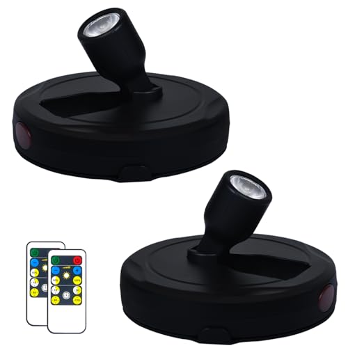HAMVIDNE LED Spotlights, Battery Powered Picture Lights, Uplighting Indoor, Puck Light with Remote...
