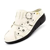 sabotieren französisch  TMA Damen 8890 Clogs Cremeweiß 40