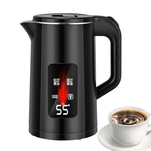 Kezvmhy 電気ポット、電気ポット, ステンレス電気湯沸かし器, ステンレス電気ケトル3L 高速沸騰給湯器電気寝室、キッチン、家族の集まり用