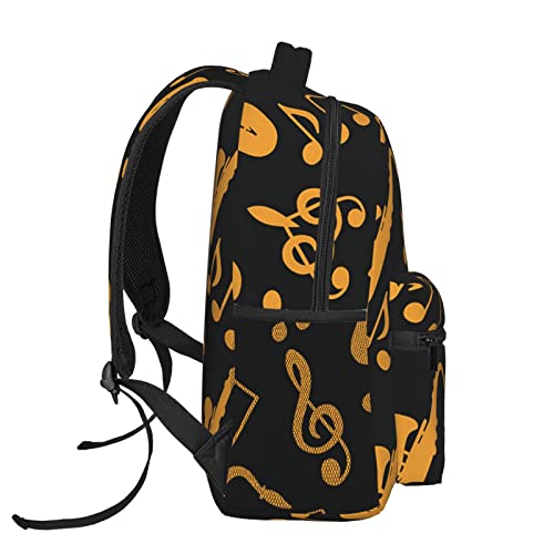 Grand sac à dos décontracté avec compartiment ordinateur portable noir - 3