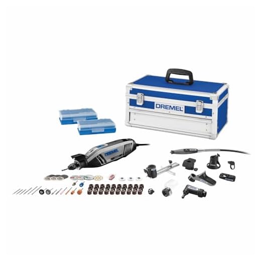 Dremel 4300-9/64 Versatile Corded Rotary Tool Kit with Flex Shaft and Hard Storage Case, High Power & Performance, Variable Speed- Engraver, Etcher, Sander, and Polisher, Ultimate Gift for the DIYER
