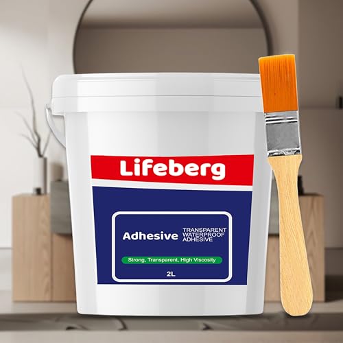 Image of 2Kg /2L Transparent Waterproof Glue with Brush Transparent Resin Epoxy for Roof Leakage Crack Seal Agent Roof Water Leakage Solution Water Proof Glue for Waterproofing