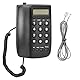 Bewinner Schnurgebundenes Telefon Festnetztelefon mit Anrufbeantworter Desktop Wandtelefon für Zuhause Büro Hotel FSK DTMF Dualsystem Erkennung Schwarz
