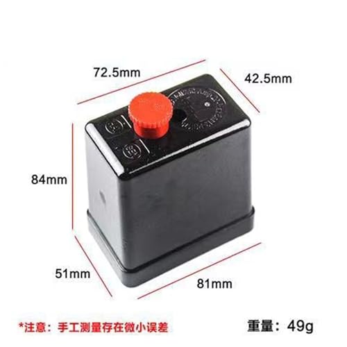 Interruptor de presión de 240V 20A con carcasa de válvula para compresor de aire 7