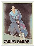 Carlos Gardel - Argentinian Singer - Vintage French Music Poster by Paul Colin c.1930 - Master Art...