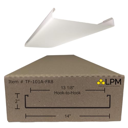 Lighting Plastics of Minnesota 4ft Wrap Around Light Cover Diffuser 14'' W x 2'' H x 47 7/8&Prime; L...