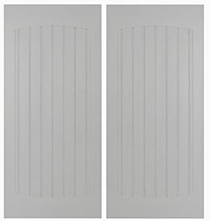 Craftsmen Beadboard Saloon | Cafe Doors Premade for Any 36" Door Opening Primed