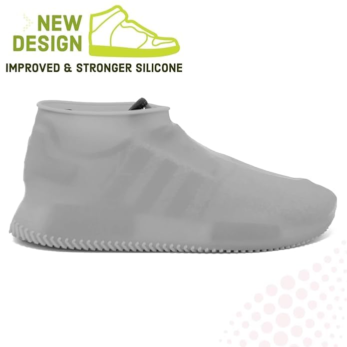 Image of Blissful Diary Waterproof Shoe Covers Reusable Silicone Cover Shoes Rain Boots for Men, Women, Kids |Overshoes Protectors for Kitchen, Indoor,Outdoor.Silicone Shoes Cover (Rain Shoe Cover) (M)