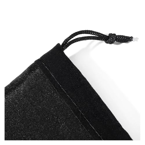 Bolsas de terciopelo negro para organizar joyas en tus viajes y proteger collares 7