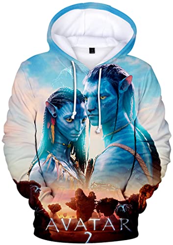 NIUHE Hombre Sudadera con Capucha Avatar 3D Manga Larga Hoodie Camisa de Entrenamiento Casual...
