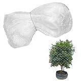 Filet Anti Oiseaux 4 mètres de long, 4 mètres de large, taille de maille : 25 mm x 25 mm, peut être coupé selon vos besoins spécifiques, adapté aux plantes de jardin, légumes, arbres fruitiers et autres plantes pour répondre à vos différents besoins.