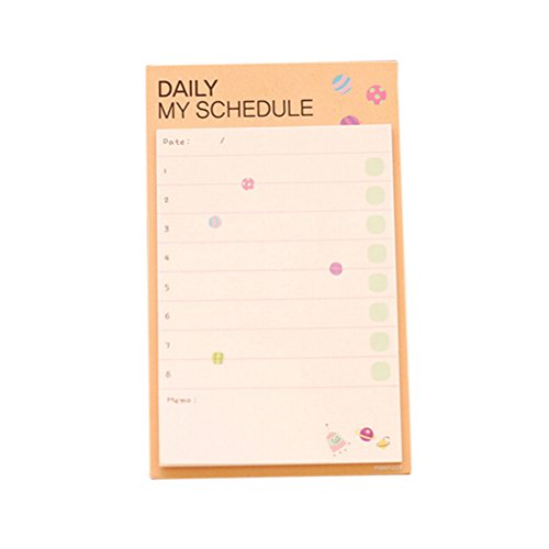 Surprising Cartoon Plan Schedule Check Stick Memo