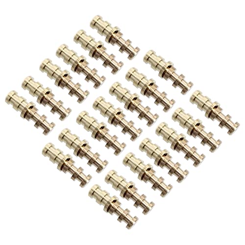 Veemoon Lot De 20 Sets De Chevilles De Table En Cuivre De Goupilles 8x10x30 Mm Pièces De Connexion Fiables Pour Assemblage De Meubles Et Tables