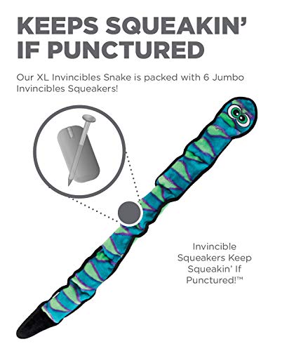 Pelucia Ultrarresistente para Cães Invincibles Cobra 1 Metro