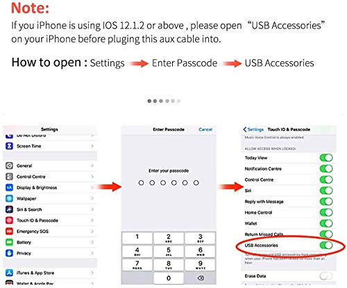 Cabo Lightning / 3.5mm Aux Áudio P2 P/iPhone 11 Xs Xr X 8 7