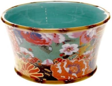 Tracy Porter 42613 For Poetic Wanderlust 'Eden Ranch' 9.5-inch x 5.25-inch Deep Bowl, Solid and Durable Stoneware, Decorative Design, Dishwasher and Microwave Oven Safe, Indoor and Outdoor Use