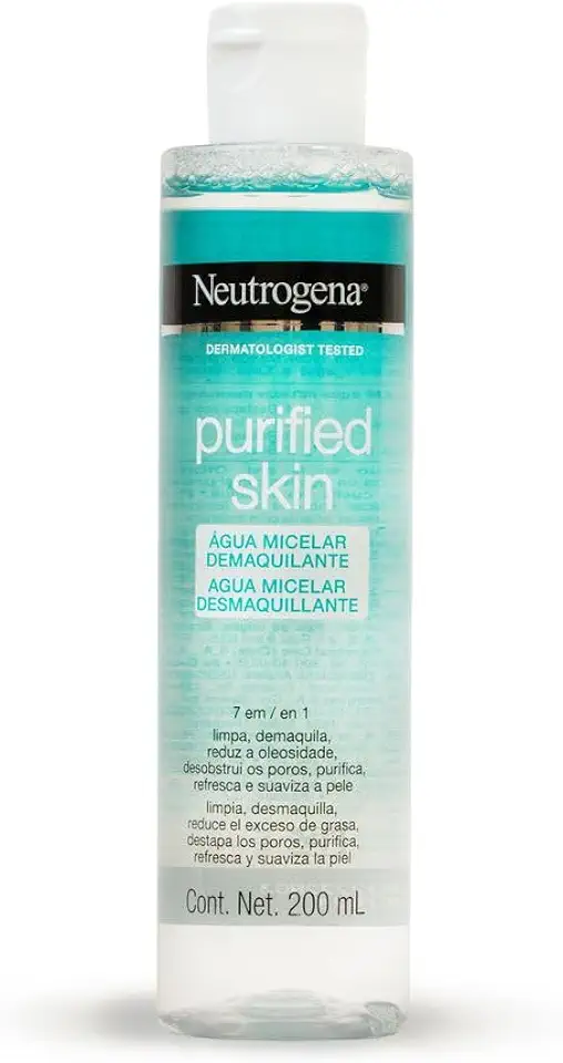 Neutrogena Água Micelar Demaquilante Purified Skin, 200ml