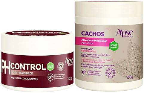 Kit Marcara Ph Control 300g Antiporosidade e Ativador De Cachos A...