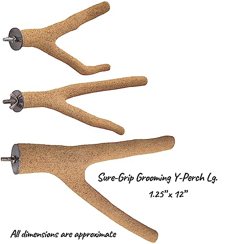 Image of Super Bird Creations Sure-Grip Grooming Y Bird Perch, Large