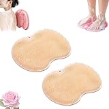Depurador de pies y espalda de ducha con ventosas, artefacto para frotar la espalda, alfombrilla para pies de lavado de baño, cepillo exfoliante para pies de piel muerta (2pcs-F)