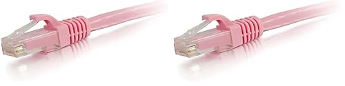 Miniatura 31 de C2G Cable de conexión cruzada Cat6, cable de remiendo Cat6 sin blindaje y sin engancho, cable Ethernet cruzado rojo, cable Ethernet UTP sin engancho