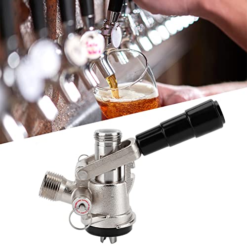 Tapón de barril, conector para barril de cerveza, cesta plana, cabezal de grifo de cerveza de acero inoxidable, conexiones para barriles de cerveza, para cerveza, para cerveza, bares, restaurantes,