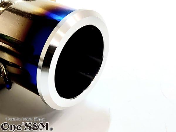 ひ*ろ様 デルケビック　２本出し　50.8Φ 汎用スラッシュカットサイレンサー/スリップオンマフラーハス切り50.8