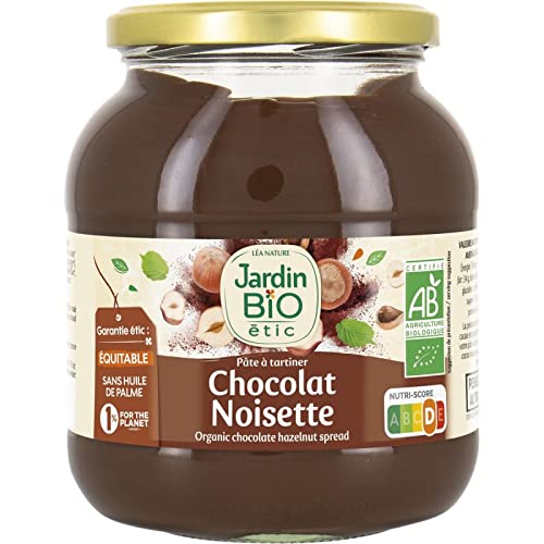 Délice Gourmand : Pâte à Tartiner Noisette et Cacao Bio 750g de Jardin Bio Étic - Saveur Naturelle - Diététique et Nutrition_succulente - Le Lot De 3