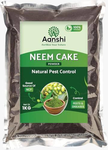 AANSHI Neem Cake Powder 900g – 100% Organic Fertilizer & Natural Pest Repellent | Enriches Soil, Promotes Plant Growth & Protects Plants Naturally