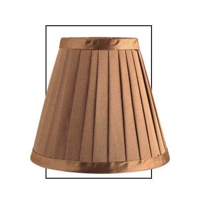 Gold 6 inch Satin Silk Pleated Lamp Shade Modern Style Decor