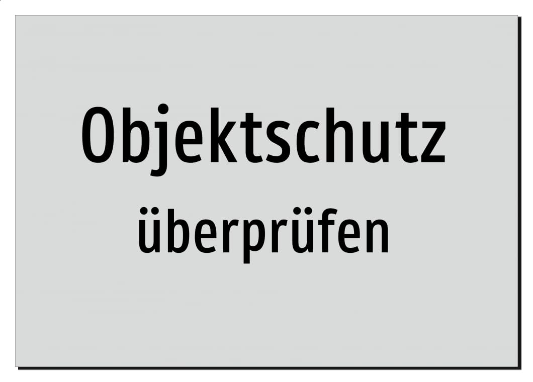 40868-DE-T-06 | Objektschutz - überprüfen