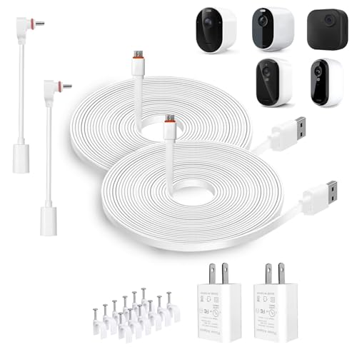Cable de extensión plano de 20 pies para cámaras exteriores Arlo