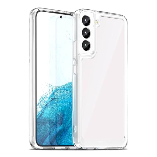 Image of Case for Samsung Galaxy S22 5G, Military Grade Drop Protection Phone Case, Yellowing Resistant, Anti-Scratch Hard PC Back, Shockproof Hard Ultra-Thin Protective Cover, Clear