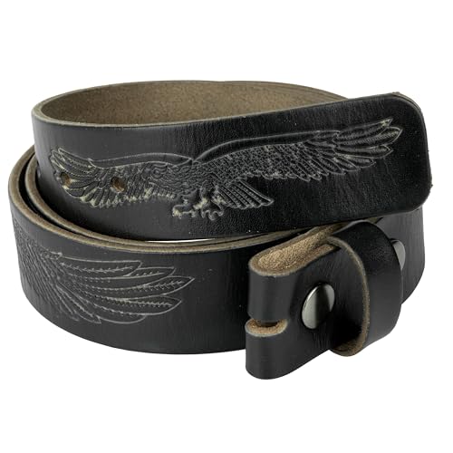 Image of Gelante Genuine Full Grain Leather Belt Strap without Belt Buckle