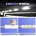 Trixcoin 120 LED 12V Car Lights Interior, LED Light Strip Van Interior Lights Kits LED Module Lights, Super Bright Ceiling Lamp for Car Atuo Truck Cargo Camper Van RV Boat Trailer (40 Modules, White)