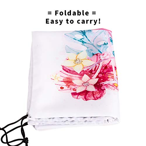 Image of Flamingo Drawstring Storage Bags - Gym & Towel Bags with Pineapple Design