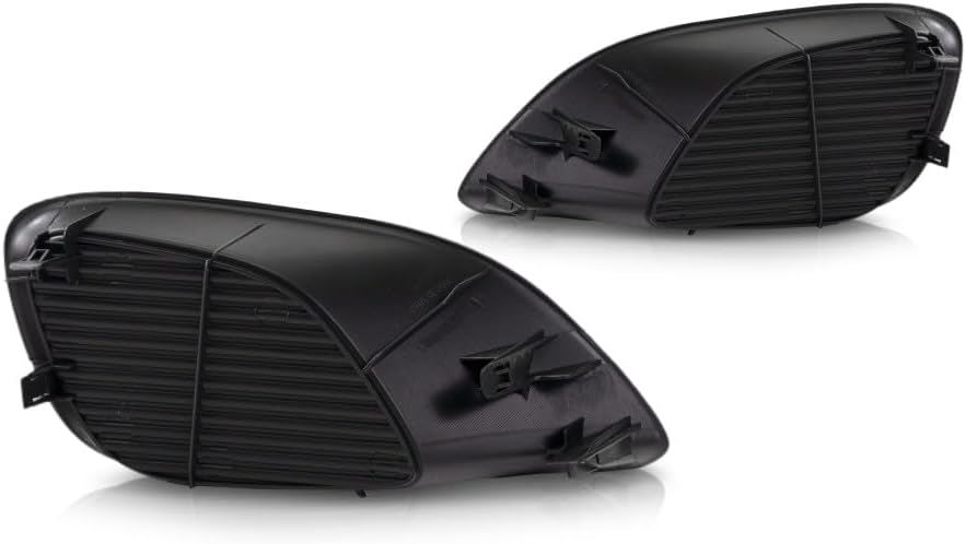 For Toyota Yaris Fog Light Cover 2007 08 09 10 11 2012 Driver and Passenger Side Pair/Set | Grille Bezel | Sedan | Primed | TO2598105, TO2599105 | 5212852100, 5212752390