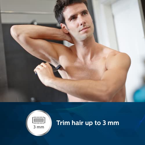PHILIPS Bg1025/15 Showerproof Battery Powered Body Groomer For Men, Safe For All Body Areas, Including Private Parts - Image 4