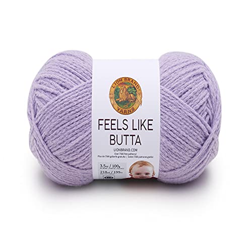 Image of (1 Skein) Lion Brand Yarn Feels Like Butta Yarn, Lilac