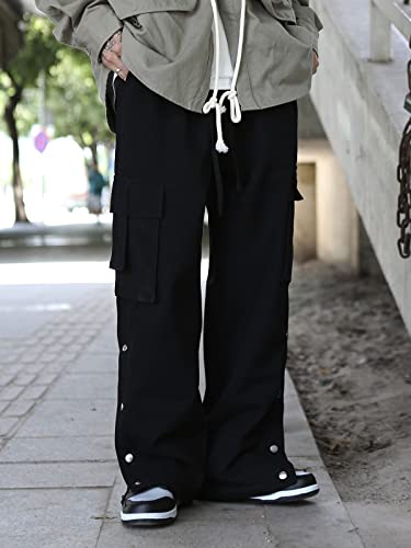 Cargo Pants Women Relaxed Straight Fit Men Outdoor Work Trousers with Pockets3