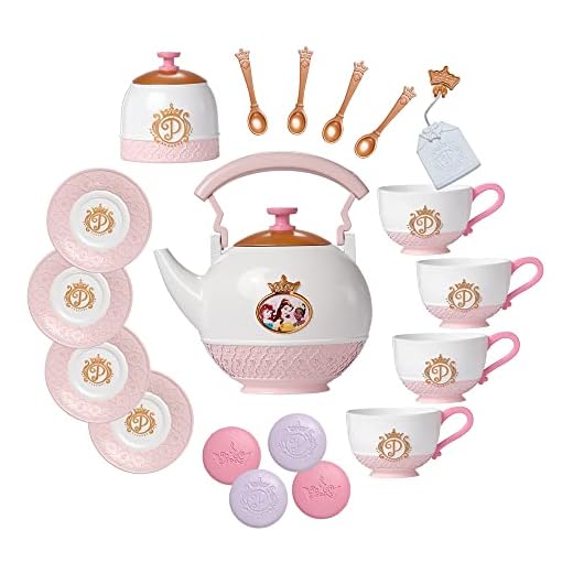 Disney Princess Style Collection Tea Set for 4! Includes 21 Pieces [Amazon Exclusive]