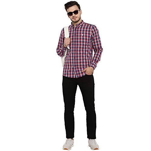 Image of Red Tape Men's Checkered Regular Fit Casual Shirt