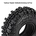 INJORA RC Tires 1.9inch 4Pcs RC Rubber Tyre Set Wheel Tires for 1:10 RC Crawler Axial SCX10 90046 SCX10 III AXI03007 Tamiya CC01 D90 D110