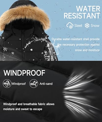 M2C Little Girls Winter 2-Piece Ski Snowsuit Set Puffer Jacket and Pants3